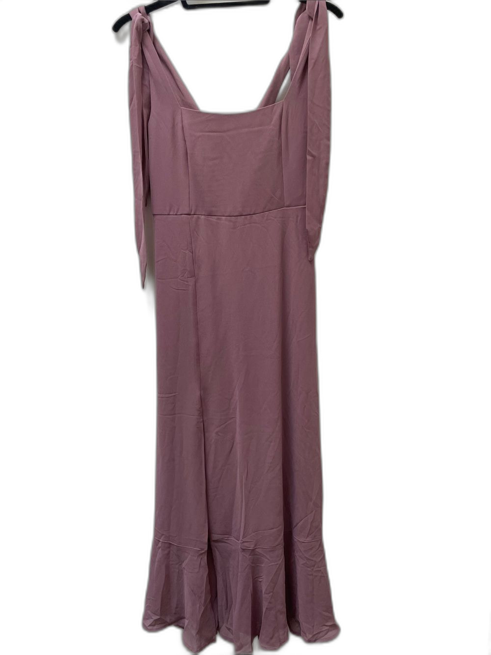 NWT Show Me Your Mumu Claire Chiffon Midi Dress in Neutral Mauve Size Small